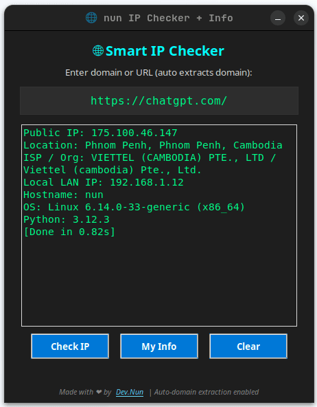 Nun Check App Screenshot